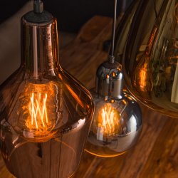 Olympia - Loftlampe med seks glasskrme i forskellig finish