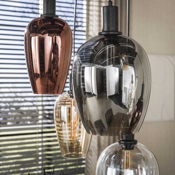 Toro - Loftlampe med fire forskellige farver glaskupler