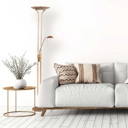 Duran - gulvlampe i metal med dobbelt funktion