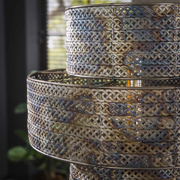 Capa - Bordlampe, hndlavet i en sort/brun metal