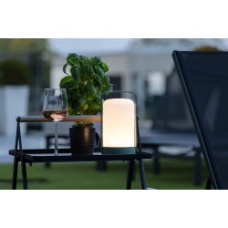 Comos - Udendrs bordlampe i grn metal og plast