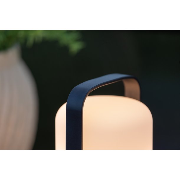 Comos - Udendrs bordlampe i sort metal og plast