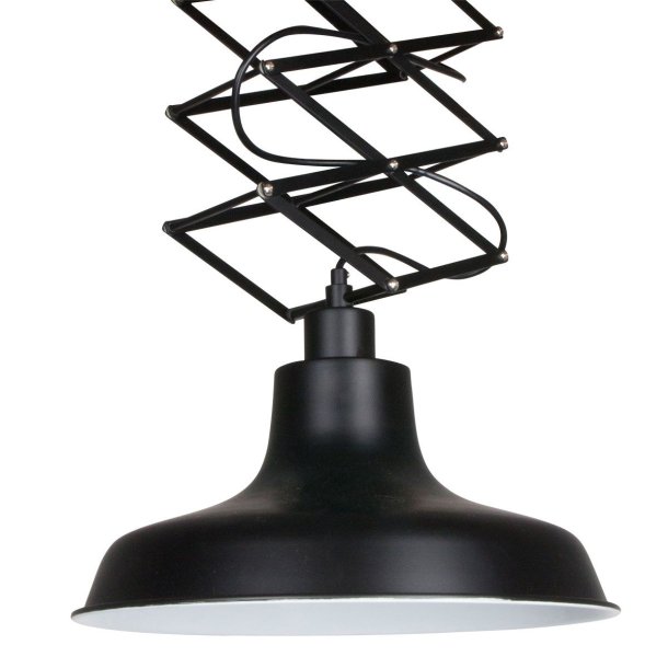 Moverse - Loftlampe i sort metal med flexibelt ophng