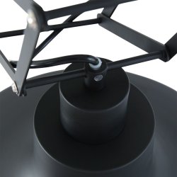 Moverse - Loftlampe i sort metal med flexibelt ophng