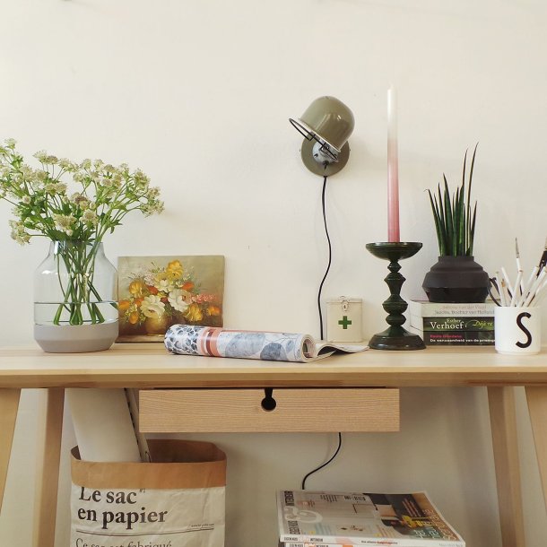 Hood - vglampe i sort eller grn metal