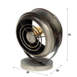 Industry Z-7661 - Bordlampe i antik slv farve