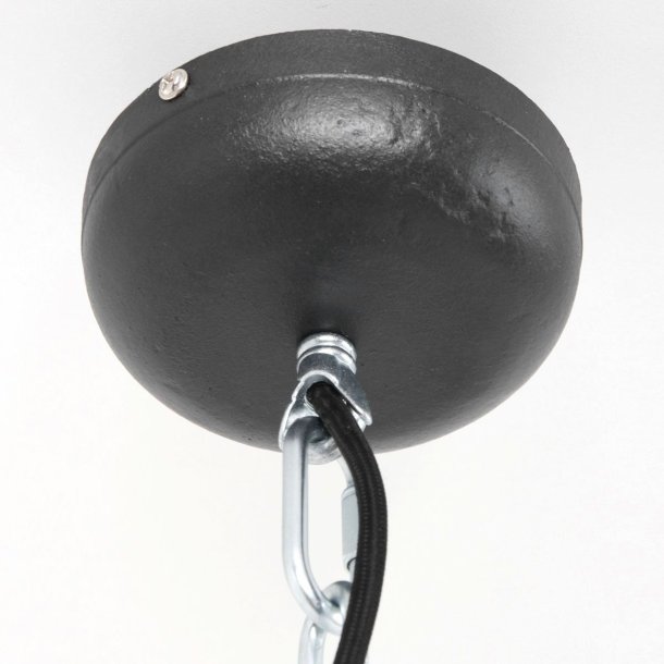 Brooklyn - industriel loftlampe i sort metal