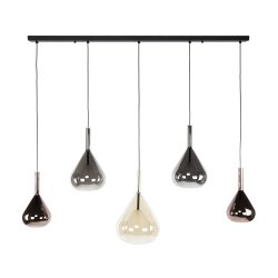 Blast - Loftlampe med fem dr�beformede glaskupler
