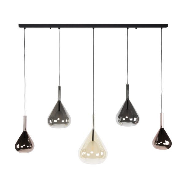 Blast - Loftlampe med fem dr�beformede glaskupler