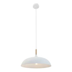 Gine-B - loftlampe i hvid metal og tr