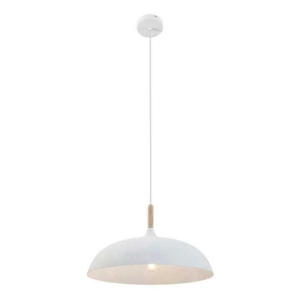 Gine-B - loftlampe i hvid metal og tr