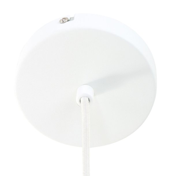 Gine-B - loftlampe i hvid metal og tr