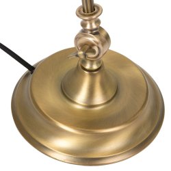 Deed - Bordlampe i bronze og grnt glas