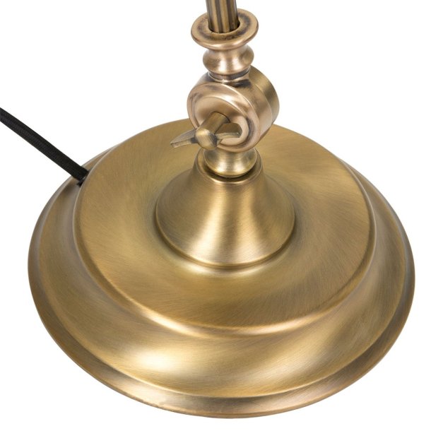 Deed - Bordlampe i bronze og grnt glas