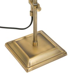 Deed - Bordlampe i bronze og gult glas