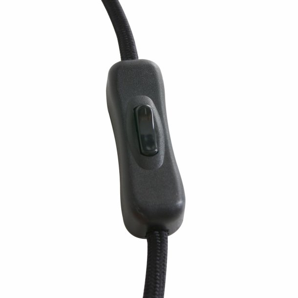 Caine - vglampe i sort metal med sakseudtrk