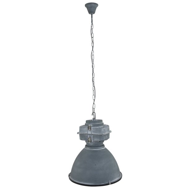 Bale - industri loftlampe i gr eller sort metal, skrmdiameter 47 cm.