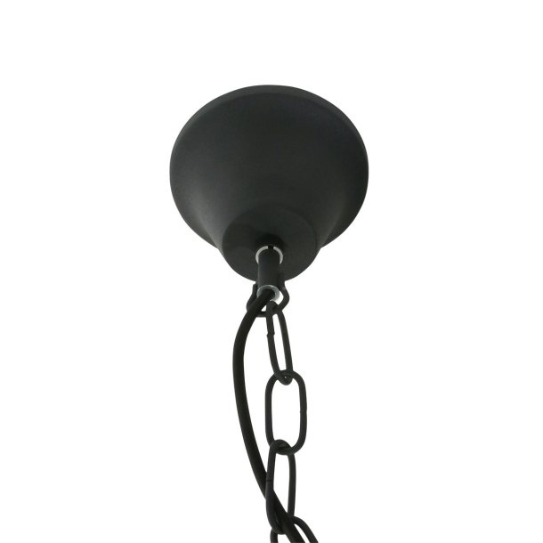 Bale - industri loftlampe i gr eller sort metal, skrmdiameter 47 cm.