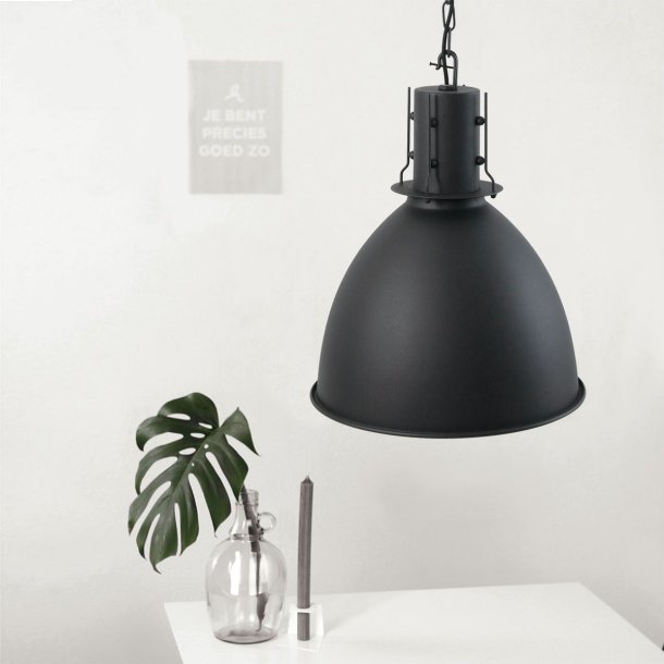 Haro - Industriel loftlampe i sort metal