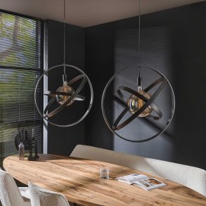 Universe - Taklampa med tv� rustika metallsk�rmar