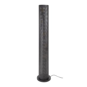 Rollo - Gulvlampe i cylinderformet sort perforeret metal