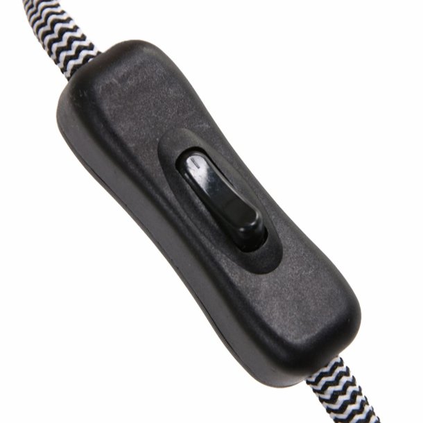 Edward - bordlampe i tr og hvidt metal