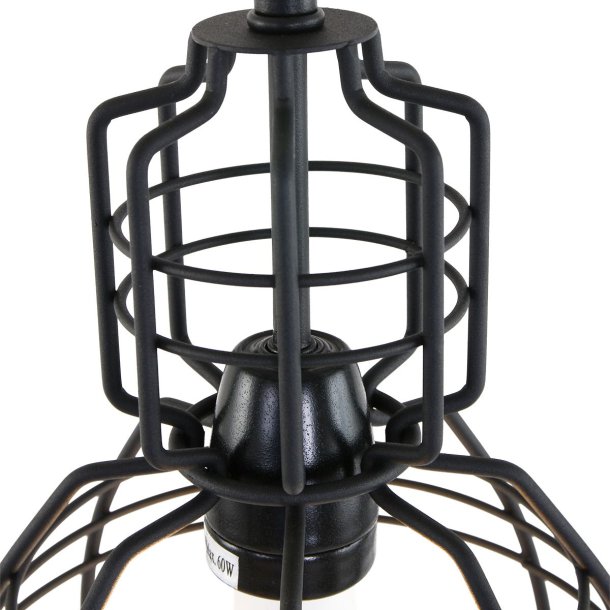 Moretti - pendel i sort metal gitter design