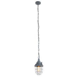 Adra - industriel loftlampe i to metalfarver