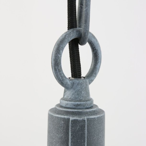 Adra - industriel loftlampe i to metalfarver