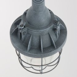 Adra - industriel loftlampe i to metalfarver