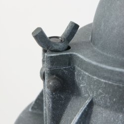 Adra - industriel loftlampe i to metalfarver