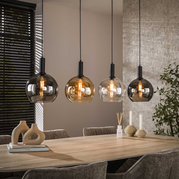 Maxus - Taklampa med fyra glaskupoler