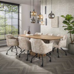 Bambino - Taklampa med kombination av glas- och metallsk�rmar