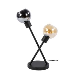 Maxus � Bordslampa med tv� olika glassk�rmar