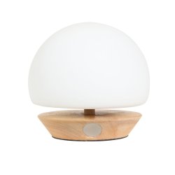 Koba- bordlampe i glas med tre forskellige understel