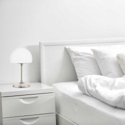 Sinatra - Bordlampe i krom og glas