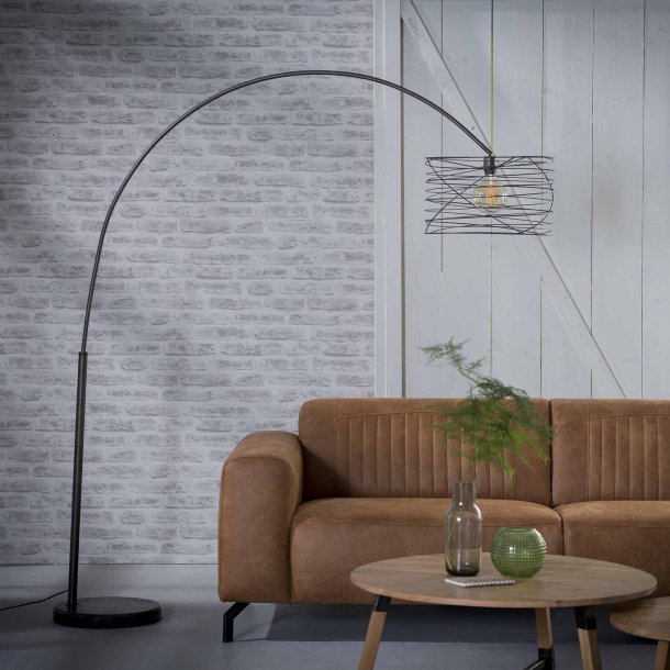 Spirilla - Spndende buet gulvlampe med spiralformet skrm