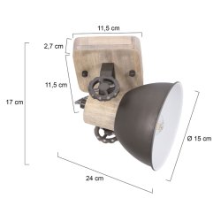 Bates - spot i fem forskellige finish