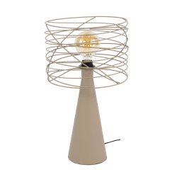 Curly � Bordslampa i beige metall