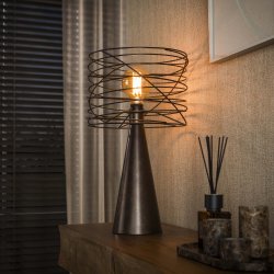 Curly � Bordslampa i urban brun metall