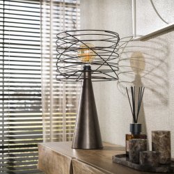 Curly � Bordslampa i urban brun metall
