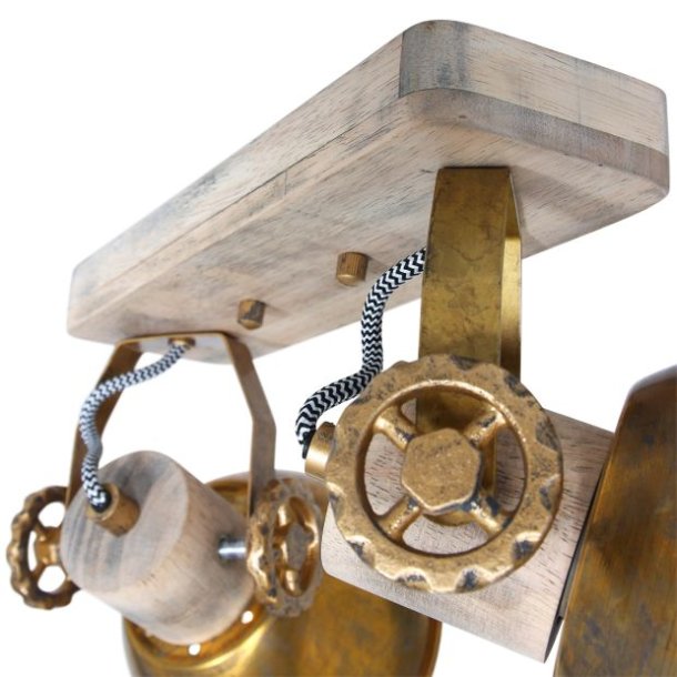 Bates - spotlampe med to skrme i fem forskellige finish