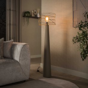 Curly � Golvlampa i urban beige metall