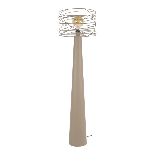 Curly � Golvlampa i urban beige metall