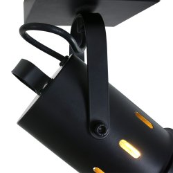Cinema - spotlampe i sort metal 