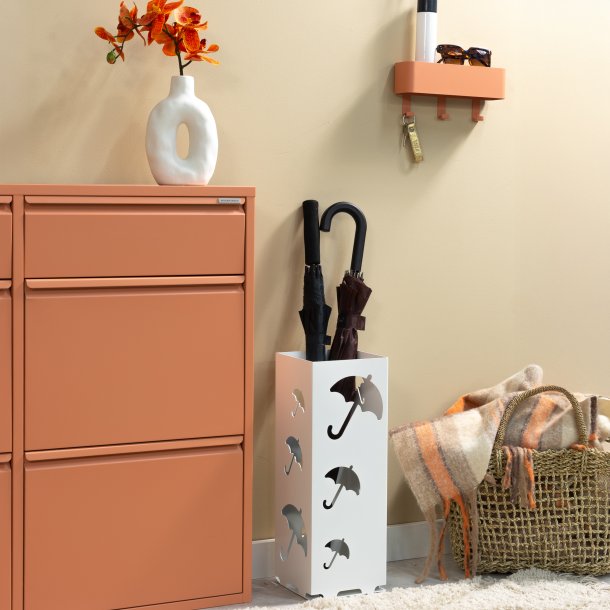 Pisa - Paraplyholder i hvidt metal