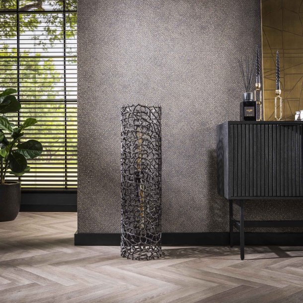 Matiz - Gulvlampe i sandblst aluminium, hjde 92 cm.