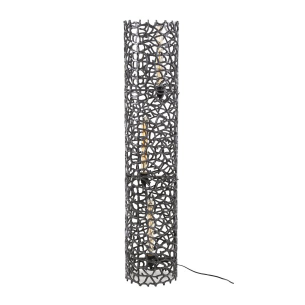 Matiz - Gulvlampe i sandblst aluminium, hjde 122 cm.