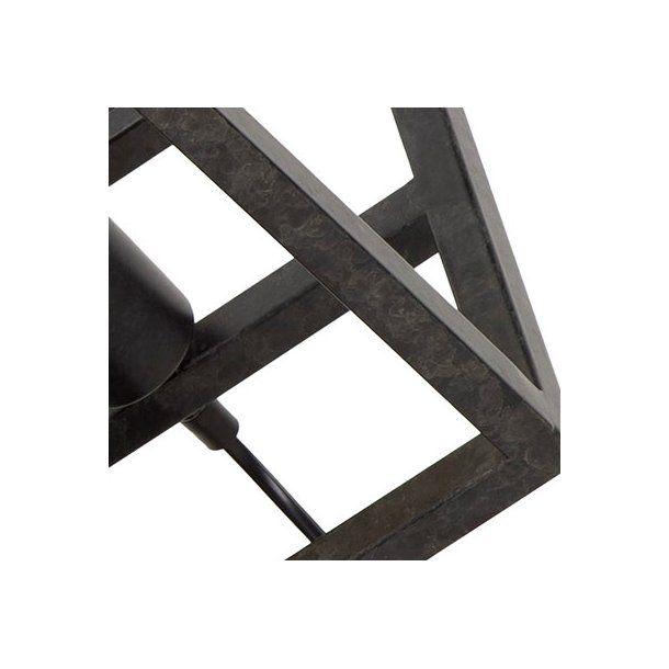 Louvre - Bordlampe i sort metal