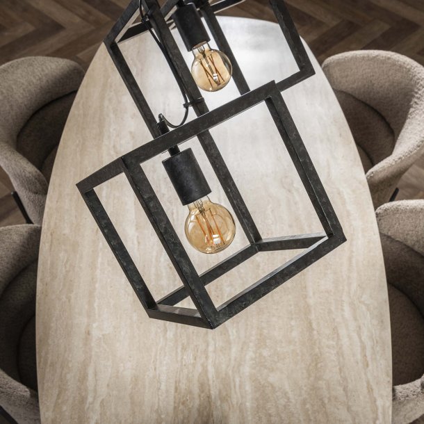 Louvre - Loftlampe i sort metal